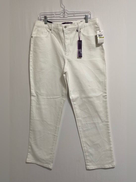 Gloria Vanderbilt Denim - Gloria Vanderbilt White Straight-Leg Jeans